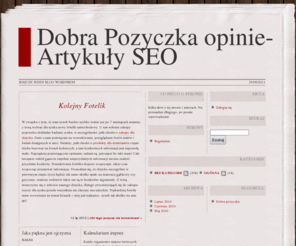 dobrapozyczkaopinie.pl: Dobra Pozyczka opinie-Artykuły SEO
