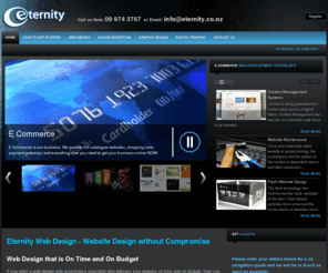 eternity.co.nz: Web Design - eCommerce Website Design - Graphic Design - Eternity
Eternity is NZs leading Web Design and eCommerce Website Design Company specialising in Marketing, Design and eCommerce. See us First!