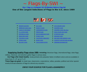 flags-by-swi.com: Buy Flags | US, State, Military and International Flags
Buy Flags from one of the largest suppliers in the U.S 