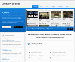 creationdesites.org: Création de sites internet, sites vitrines, 200 euros
Création de sites internet, sites vitrines, solution e-commerce, blog, site pas cher