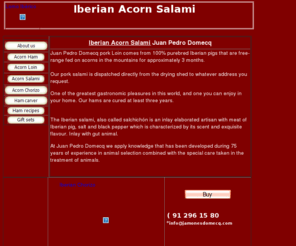 iberiansalami.com: Iberian Acorn Salami Juan Pedro Domecq
iberian cured acorn salami from jabugo cured in the mountains of jabugo iberian salchichon with an icredible flavour