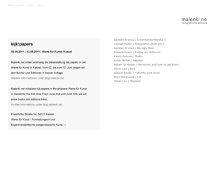 malenki.net: malenki.net | fotografische editionen
malenki.net - fotografische editionen und bücher