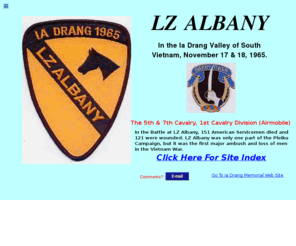 lzalbany.com: LZ Albany
The ambush at Landing Zone Albany in November 1965, in Vietnam.  Weapons used by both side and an opinion.