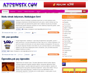 azizsimsek.com: Aziz Şimşek | Kişisel Blog
Aziz Şimşek | Kişisel Blog