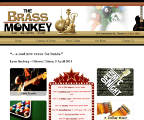 brassmonkeybilliards.com: Brass Monkey Billiards Ottawa Ontario - Bar - Billiards - Music
Brass Monkey Billiards - Ottawa Ontario - Bar - Billiards - Music