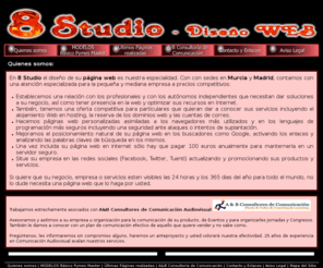 ochoestudio.es: 8 STUDIO - Diseño Web
Diseño WEB ocho estudio Murcia