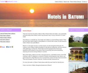 hotelsinbatumi.com: HotelsInBatumi.com :: Hotels in Batumi
Find Hotels in Batumi - Adjara Georgia