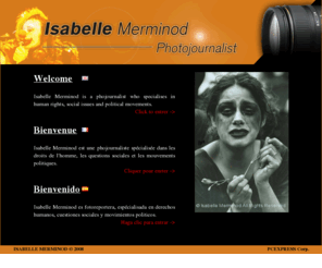 isabellemerminod.com: Isabelle Merminod - Welcome, Bienvenue, Bienvenido
