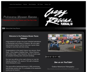 pukwanamowerracing.com: Home of the Crazy Racers
Home Page