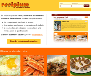 recipium.com: recipium » tu cuaderno de recetas en internet
