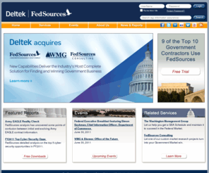 fedsources.com: FedSources Homepage
We Deliver What You Need to Win Government Business