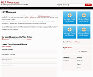hl7messages.com: HL7 Messages
HL7 Messages - HL7 Messages, Segments and Grammer, OH MY!