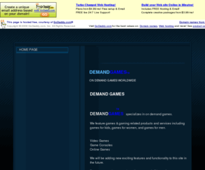 demandgames.net: DEMAND GAMES
On demand gaming portal