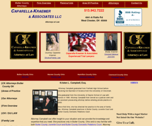 divorcelawyerbutlercountyoh.com: Caparella-Kraemer & Associates, L.L.C.
A full service litigation law firm serving Butler, Warren, Hamilton and Clermont Counties in Ohio and Northern Kentucky