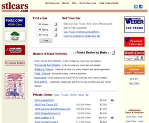 stlcars.com: stlcars.com | Used Cars, Trucks, SUVs, Vans & Dealers, St. Louis
Used Cars, Trucks Vans and Motorcycles for sale. Free private-owner classifieds and new and used auto dealers located in St. Louis, Missouri.