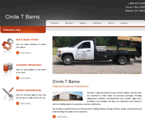 circletbarns.com: Circle T Barns
Circle T Barn Builders serves the central US building the highest quality pole barns