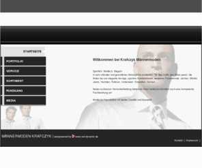 maennermoden.de: Willkommen bei Krafczyk Männermoden
Webseite von Krafczyk Männermoden
