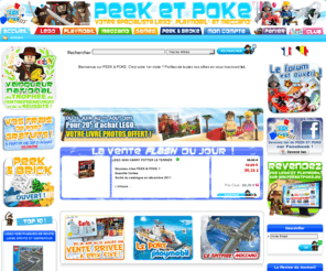 peeketpoke.info: Accueil | Â© PEEK & POKE
SpÃ©cialiste Lego & Playmobil reconnu depuis plusieurs annÃ©es