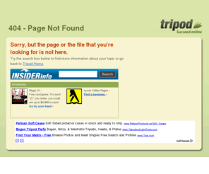 thehalifaxconnection.com: Tripod - Succeed Online | Error
Tripod is a free web host with easy site building tools for blogs, photo albums, Microsoft FrontPage(®) support, and ftp, as well as a variety of subscription packages to choose from. Features include safe and reliable hosting, online help, and a variety of tools and services to give the flexibility you need.