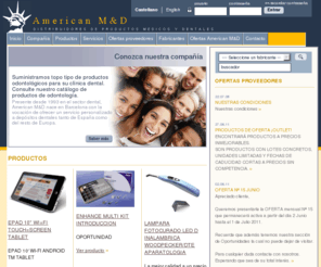 americandent.com: American M&D - Distribuidores de productos médicos y dentales, deposito productos dentales, mayoristas dentales.
AMERICAN MD DENTAL Deposito productos dentales. mayorista de productos odontológicos para su clínica dental. catálogo online de productos de odontología. marcas y fabricantes de artículos para dentistas. Barcelona