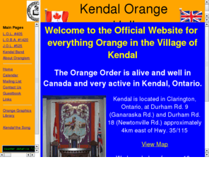 kendalhall.com: Kendal Orange Lodge Hall
The official website for all branches of The Loyal Orange Association in the Village of Kendal, Ontario, Canada