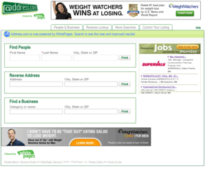 address.com: Address Finder and Addresses Lookup - Address.com
Perform an address, email address, or reverse address search.  Find the location and contact information for people and businesses you've been searching for.
