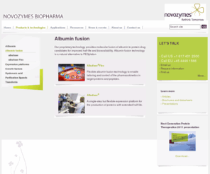 albufuse.com: Novozymes Biopharma | Albumin fusion
Our proprietary technology allows the molecular fusion of albumin to protein drug candidates for improved half-life and bioavailability. Albumin fusion technology is a natural alternative to PEGylation.