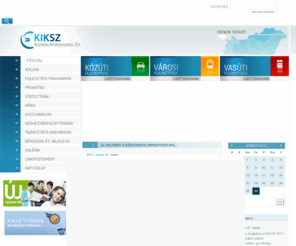 kiksz.eu: Főoldal - KIKSZ Közlekedésfejlesztési Zrt
