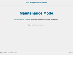 ias-tp.net: Info, Analyse und Sicherheit » Maintenance Mode
Beratung vom Fachmann