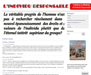 individu-responsable.com: Après le Pétrole
Le déclin inéluctable de la civilisation industrielle et la décroissance économique imposés par l’épuisement prochain des ressources fossiles en général (...)