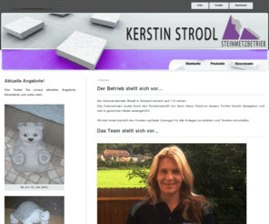 strodl-stein.com: www.strodl-stein.com | Startseite
Homepage vom Steinmetzbetrieb Kerstin Strodl