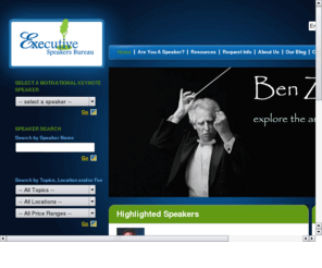 keynotespeakeronline.com: Keynote Speaker Online
Keynote Speaker Online, Executive Speakers Bureau provides a variety of speakers you may veiw online that are available for your speaking needs.