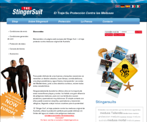 stingersuits.es: Stingersuits.se | El traje contra medusas Medusas Traje de protector
 El Stinger Suit está hecho de una mezcla especial de fibras de alta tecnología que le confieren una estructura duradera, flexible y transpirable damas de sentirse como una segunda piel. El Stinger Suit garantiza protección contra medusas como pelagia noctiluca y Chironex fleckeri und Irukandji.