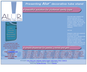 thealur.com: The Alur - Decorative Tube Stand
The Alur decorative tube stand - a beautiful solution for a cluttered vanity for holding - a product that attractively  displays a tube of toothpaste.