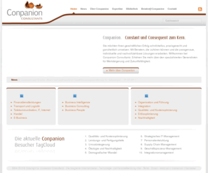 conpanion-consultants.com: Willkommen bei Conpanion Consultants - Die integrierte Unternehmens-, Technologie- und Personalberatung Köln - Berlin - Essen - München
Sie möchten Ihren geschäftlichen Erfolg schnörkellos, praxisgerecht und ganzheitlich umsetzen. Mit Beratern, die zuhören können und die passgenaue, individuelle und nachvollziehbare Lösungen erarbeiten.