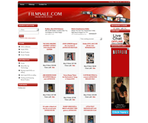 filmsale.com: FilmSale.com - Lowest prices on movies
Big sellsection of DVDs and home theater at low prices.