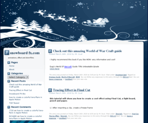 snowboardfx.com: snowboard effects, fash and short films
animations, effect and short films