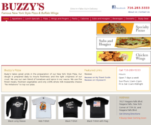 buzzyspizza.com: Buzzy's - Famous New York Style Pizza | Niagara Falls, New York
Buzzy's Famous New York Style Pizza & Buffalo Wings. Buzzy's is located in Niagara Falls, New York. 