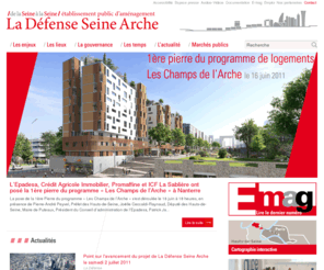 ladefenseseinearche.org: La Défense Seine Arche (EPADESA) : de la Seine à la Seine
La Défense Seine Arche : de la Seine à la Seine, établissement public d'aménagement