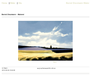 bernd-diezmann.com: Bernd Diezmann
Bernd Diezmann-PhotoBlog: 01  Feld 1, acryl auf leinwand-50 x 60 cm