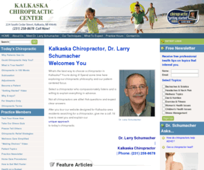 kalkaskachiropractic.com: Kalkaska Chiropractor, Kalkaska, Mancelona, and South Boardman MI | Dr. Larry Schumacher
Kalkaska chiropractor, Dr. Larry Schumacher of Kalkaska Chiropractic Center. Call the chiropractor in Kalkaska, Mancelona, and South Boardman who cares: (231) 258 8678