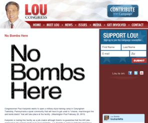 nobombshere.com: Lou Barletta for Congress » No Bombs Here
