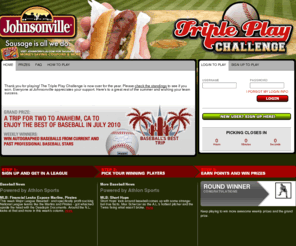 tripleplaychallenge.com: Home Page :: Johnsonville Triple Play Challenge
