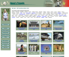 novatravels.net: Nova's Travel Site
Memories of my travels - the goal is 100 countries before I die!