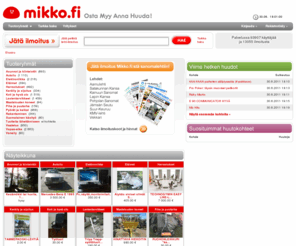 huutomikko.fi: Mikko.fi - Osta Myy Anna Huuda!
Mikko.fi on markkinapaikka, missä yksityiset henkilökäyttäjät ja yritykset voivat markkinoida tuotteitaan sekä etsiä myytäviä tuotteita.
