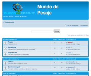 mundodepesaje.com: Mundo de Pesaje • Página principal
