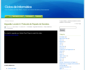 tutorwindows.es: Ciclos de Informática
Ciclos Formativos de Grados Medio y Superior de la Familia Informática y Comunicaciones