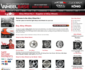 alloywheels1.com: Buy Alloy Wheels - No 1 for ALLOYS and WHEELS online
Shopping for new Alloy Wheels? Visit AlloyWheels1.com - we stock the best quality alloy wheels available in the UK, shop by Car Alloy Wheel, by size 17 and 18 inch Alloy wheels and more