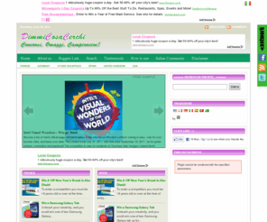 dimmicosacerchi.com: DimmiCosaCerchi.it – Campioni gratuiti, Concorsi a premi, Metodi per guadagnare, Buoni sconto
Community dedicata alla segnalazione di concorsi a premi, Campioncini omaggio, concorsi a premi, buoni omaggio e buoni sconto, e tutte le risorse gratuite del web! Tutto gratis al 100%!