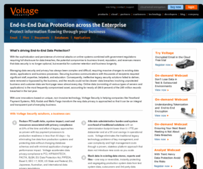 format-preserving.net: Voltage Security | End-to-End Encryption for Data Protection across the
Enterprise
Voltage Security, provides the world's easiest to use email encryption and database encryption software that can be implemented 5 times faster than other products. Solutions include email encryption for desktops, gateways and mobile devices, key management and database and application encryption. Voltage solutions are built on innovative cryptography - Identity-Based Encryption (IBE) and Format-Preserving Encryption (FPE).